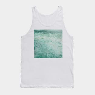 White surf in emerald waters to refresh and purify Tank Top